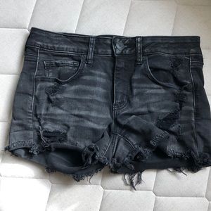 American Eagle Midi Shorts Distressed